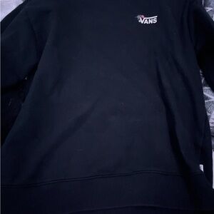 Vans womens Classic Black Crewneck Sweater
